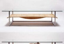 Mesa con hamaca incorporada