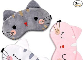 ✨ Almohadillas para los ojos con forma de gato: un toque de calma y estilo 🐱✨ antifaz para dormir con forma de gato